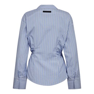 Haute L\' Amitié - Nina Strap Shirt - Pale Blue Stripe